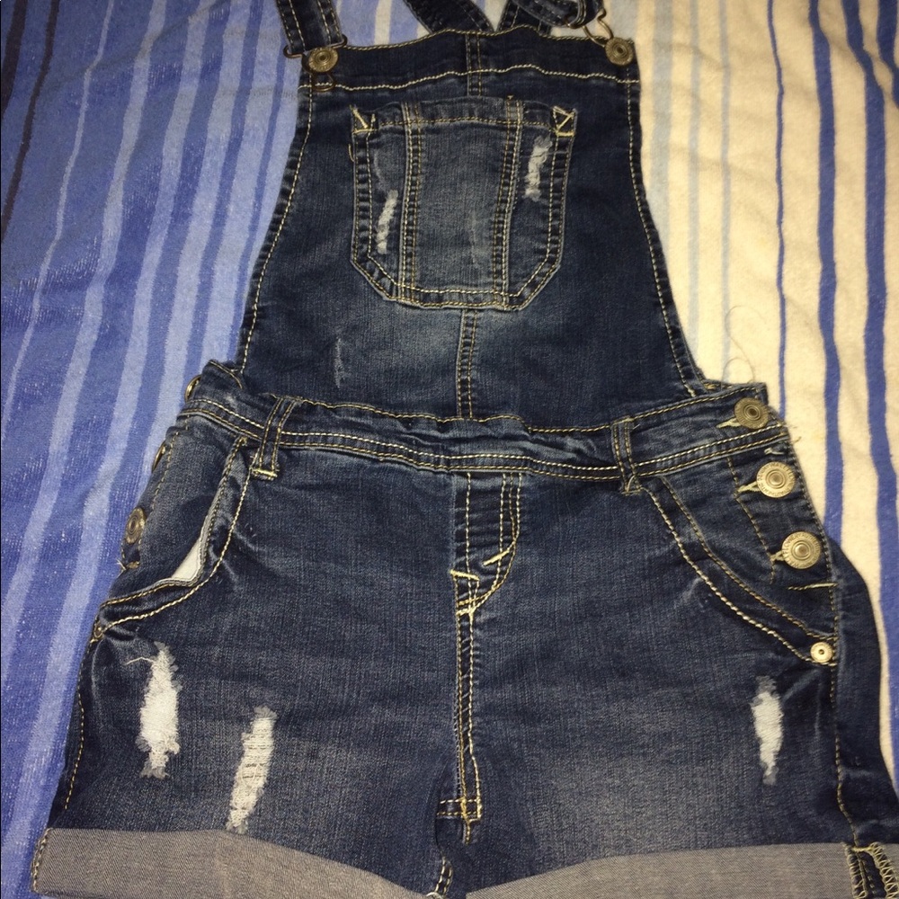 Wallflower Jean bib shorts